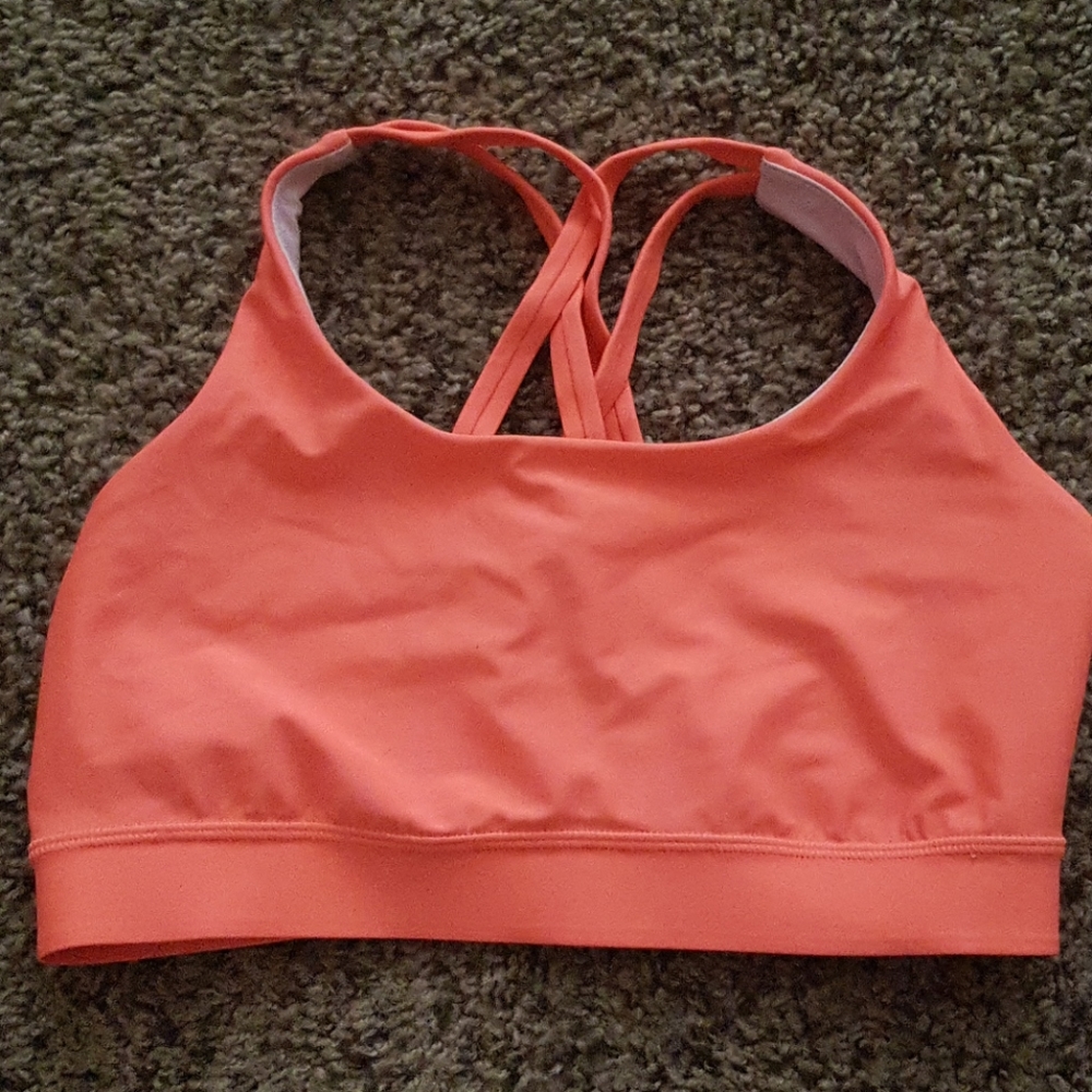 Lululemon neon orange bra
